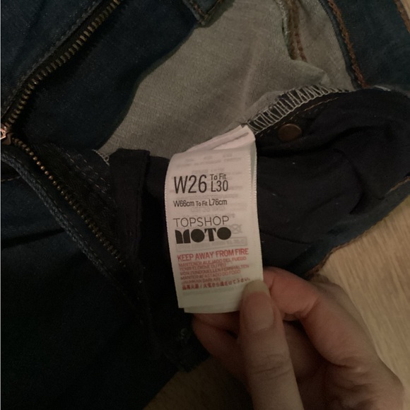 Topshop Moto Leigh Jeans Size 26 (or approximate size 2) EUC - Picture 7 of 13